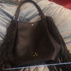 Vegan fringe purse